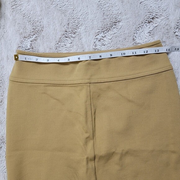 Lacoste Khaki Tan Straight Skirt Viscose Blend Size 34 - Picture 8 of 9